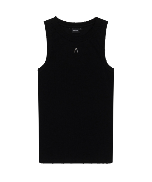 Logo Embroidered Sleeveless (Black)
