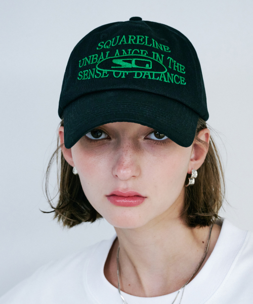 SQ Message Ball Cap - Black