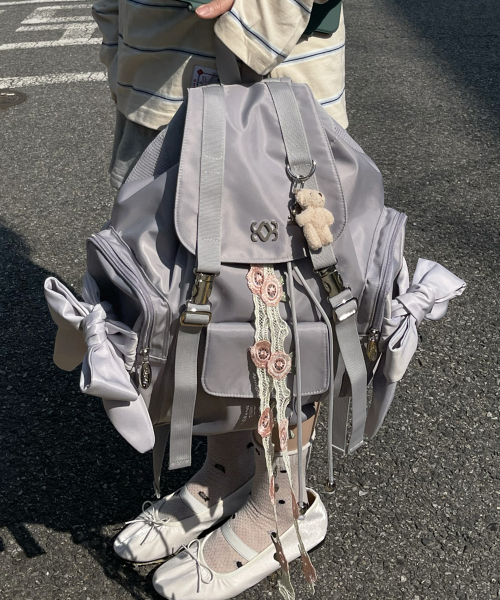 Bow Backpack (Lavender)