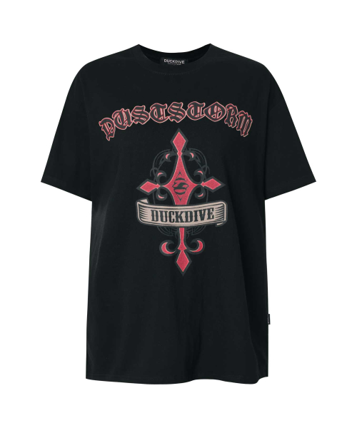 Cross vintage graphic short-sleeved T-shirt Black
