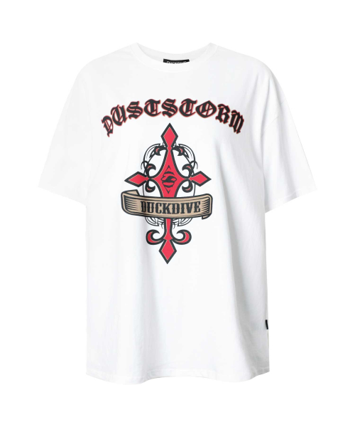 Cross vintage graphic short-sleeved T-shirt White
