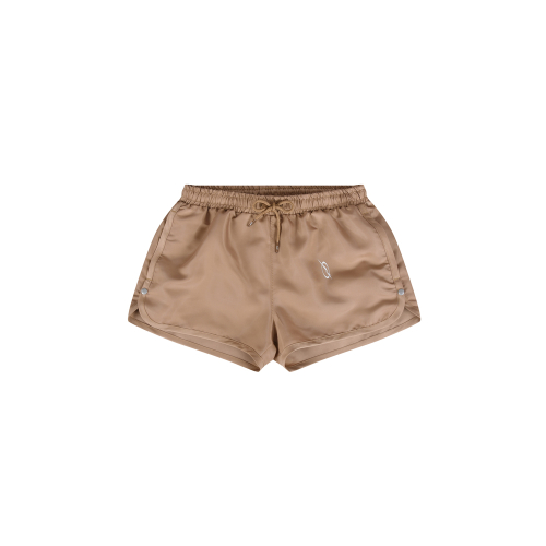 LOGO SWIM SHORTS - GOLD