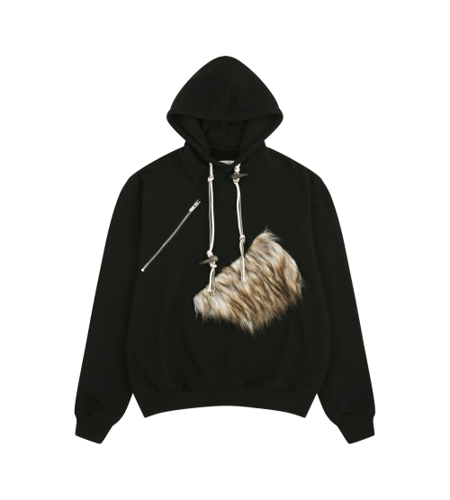 Raccoon hoodie (Black)