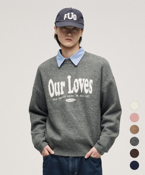 Brushed Love Graphic Pullover Knit