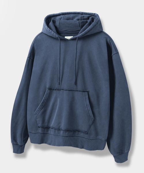 ASI FOUR-SEASON ESSENTIAL SWEAT HOODED T-SHIRT_PIGMENT NAVY