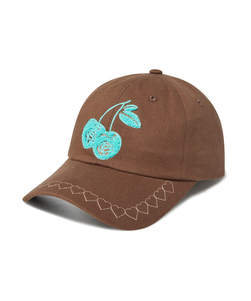 CHERRY BELL HEARTLINE CAP BROWN