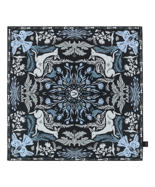 Western Forest Printed Scarf (Sky Blue)