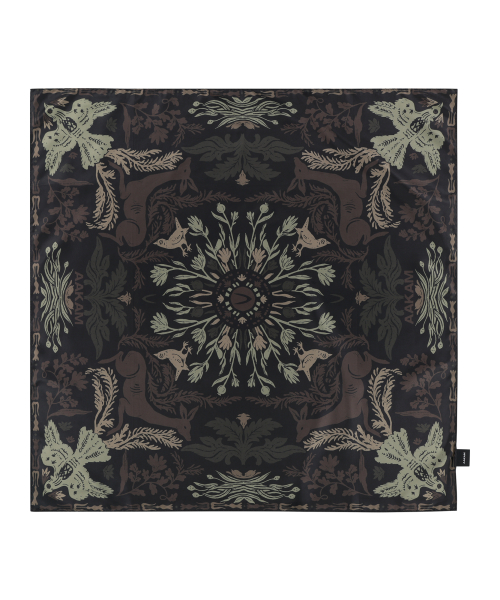 Western Forest Printed Scarf (Dark Brown)