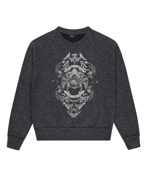 Eagle Printed Knit (Dark Gray)