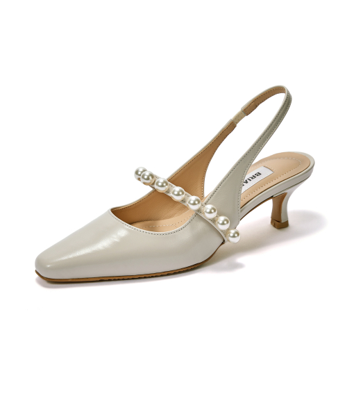 Pearl Slingback [Cream Patent]