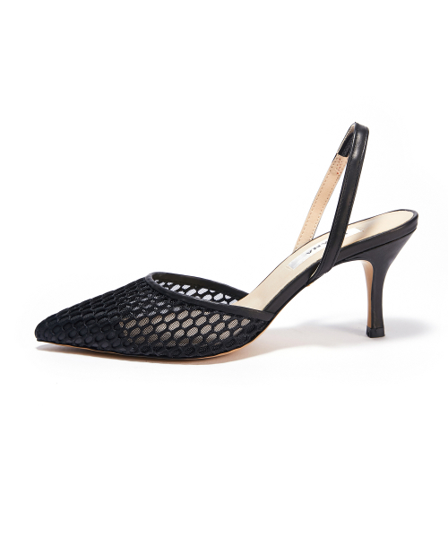 Mesh Slingback [Black]
