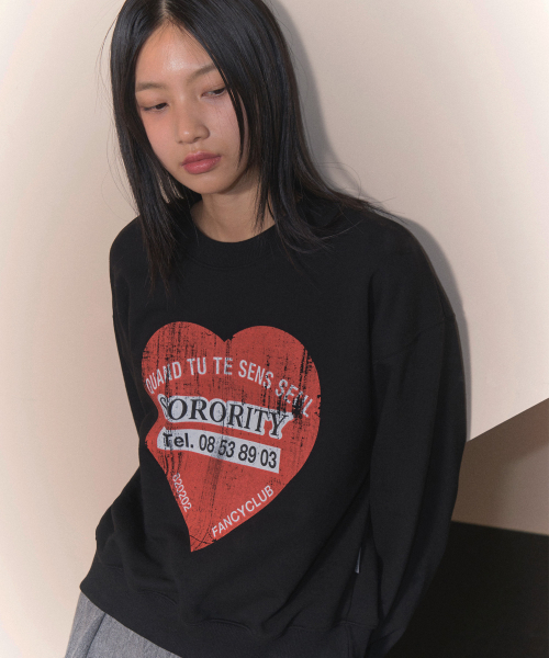 CRIMSON HEART SWEATSHIRT (BLACK)_F24ZB055