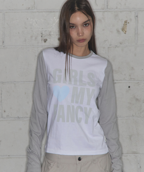GIRLS MY FANCY LONG SLEEVE (GRAY)_F24ZB068