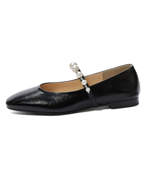 My Pearl Flat Shoes [Black]