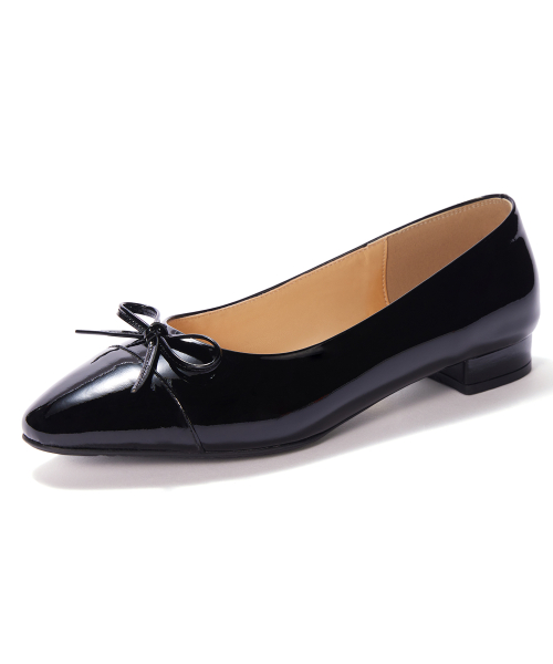 The Ribbon Flat [Black Patent]