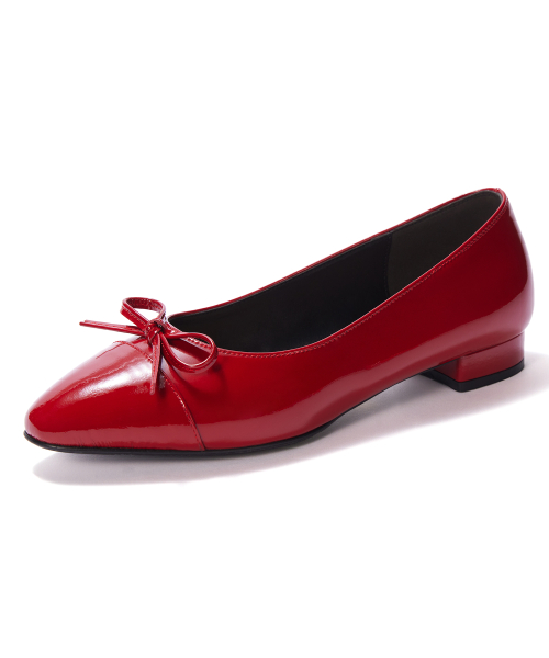 The Ribbon Flat [Red Patent]