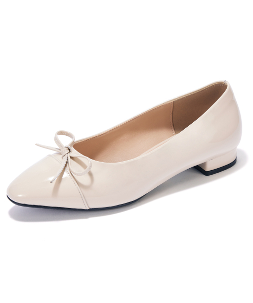 The Ribbon Flat [Cream Patent]