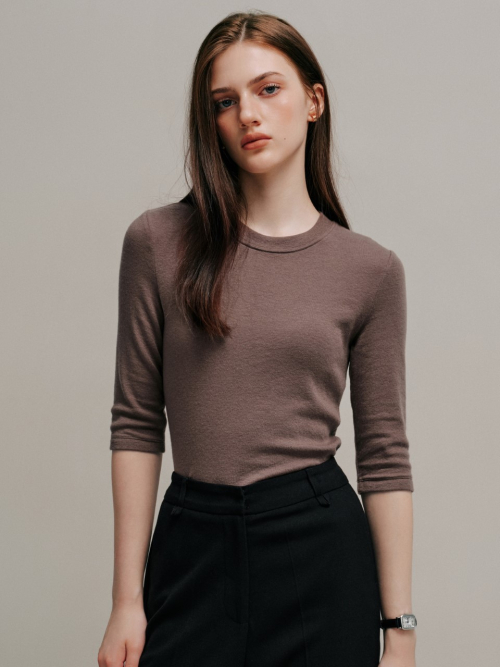 DELPHIN woolen T-shirt_4colors