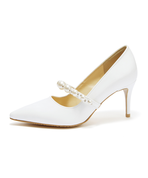 My Pearl Stiletto [White Patent]