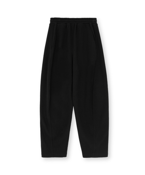 W Baggy Sweat Pants, Black