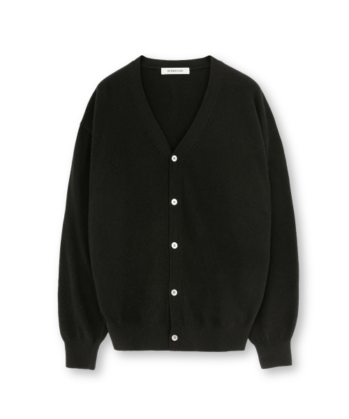 Cashmere V Neck Cardigan, Black
