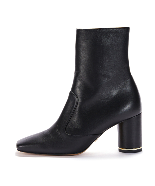 Block Half Boots [Black]