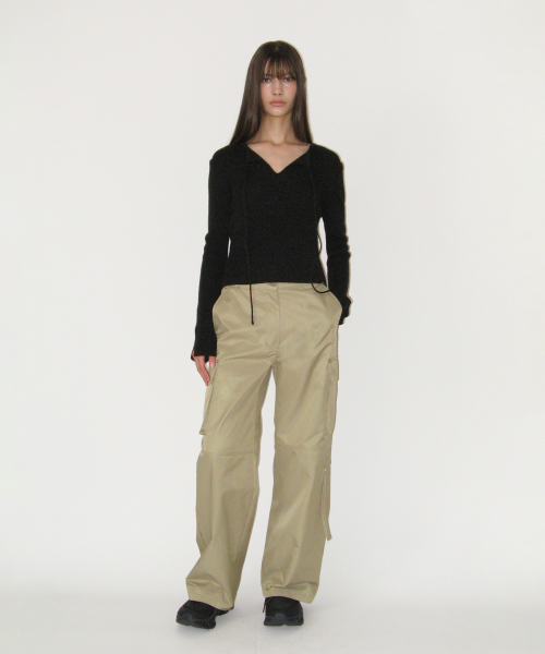 Rivet Cargo Pants, BEIGE