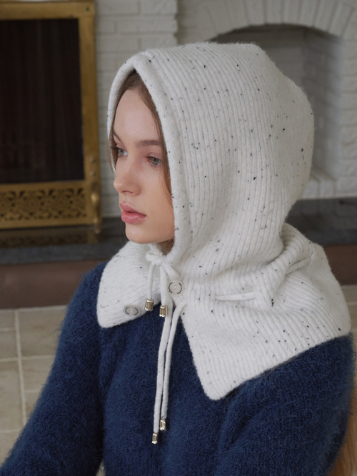 Double String Dot Balaclava (White)