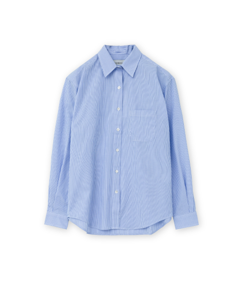 W Steady Shirt, Blue Stripe