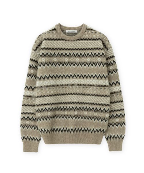 Fair Isle Sweater, Beige