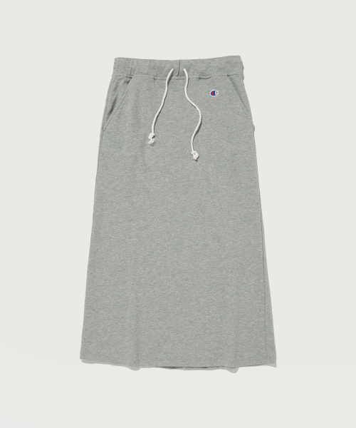 여성 C로고 롱 스트링 스커트 Nomal Grey