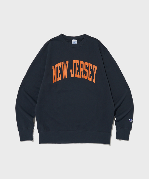 뉴저지 CVC 크루넥 스웨트셔츠 Normal Navy