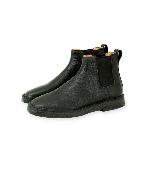Leather Chelsea Boots, Black