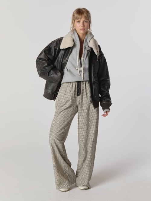HOMEBODY BUTTON PANTS (BROWN)