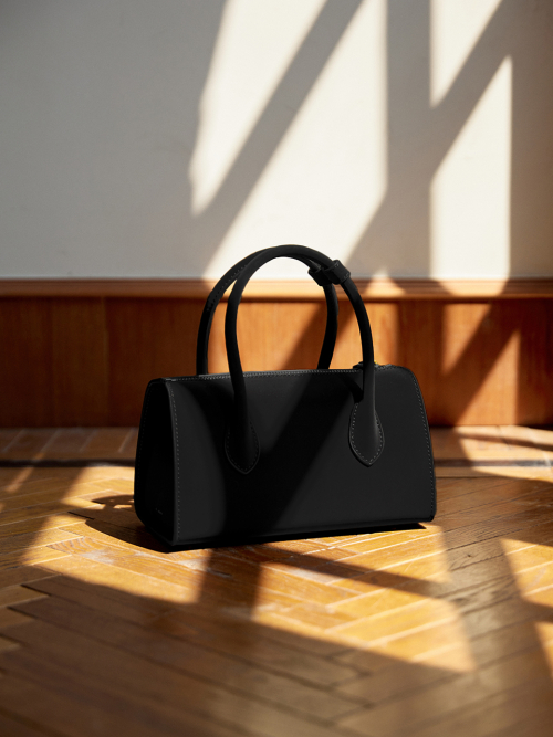 BESSIE mini tote cross bag_BLACK