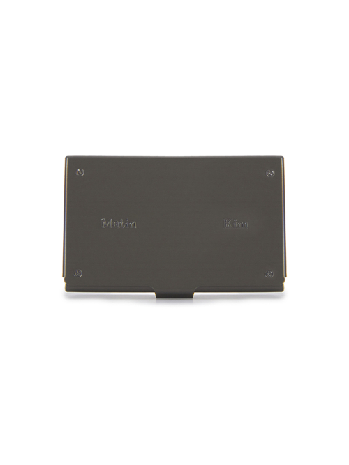 SIGNATURE METAL BUSINESS CARD CASE IN BLACK
