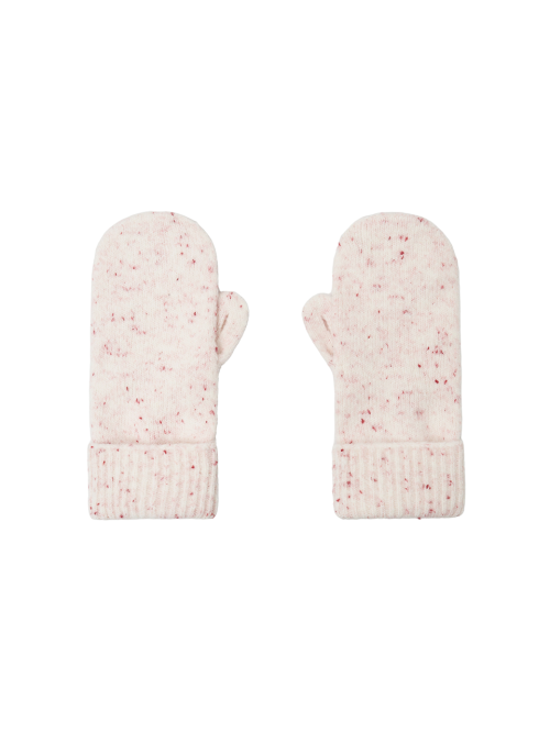 Dot Mitten Gloves (White)