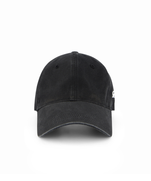 SIDE LOGO CAP - Washed Black