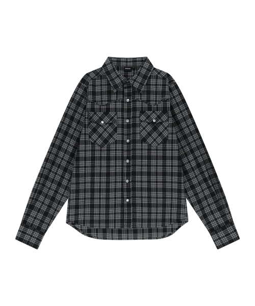 Western Check Shirts (Black)