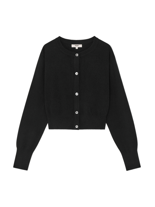 G CLASSIC WOOL CARDIGAN (BLACK)