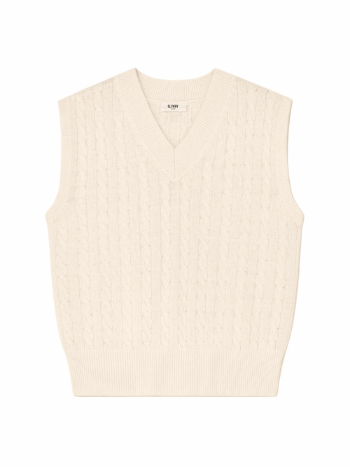 G CLASSIC WOOL VEST (CREAM)