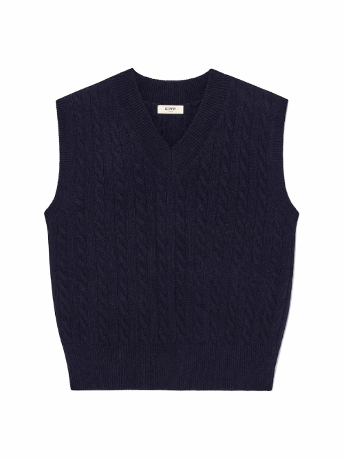 G CLASSIC WOOL VEST (NAVY)