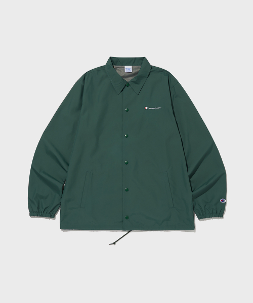 폴리에스터 메쉬 안감 코치 재킷 Dark Green