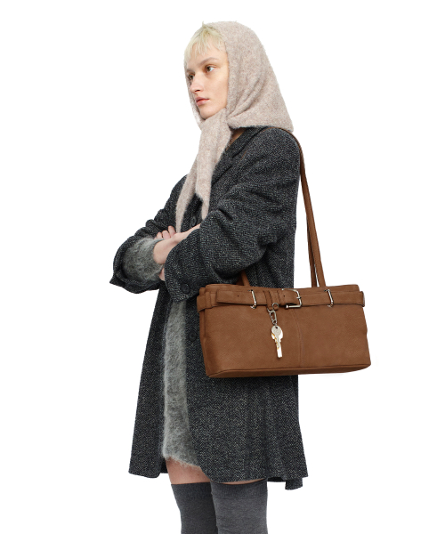 SHOULDER BROCLE [NUBUCK BROWN]