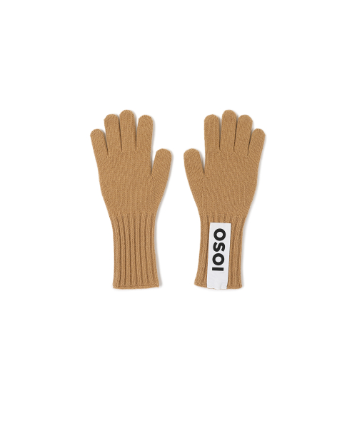 HEART PATCH GLOVE [CAMEL]