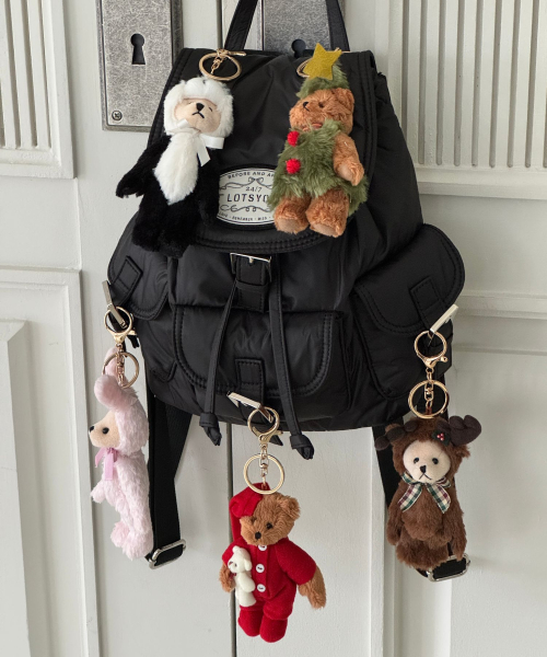 Winter TeddyBear Keyring
