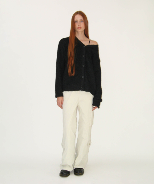 Padded Cargo Pants (CREAM)