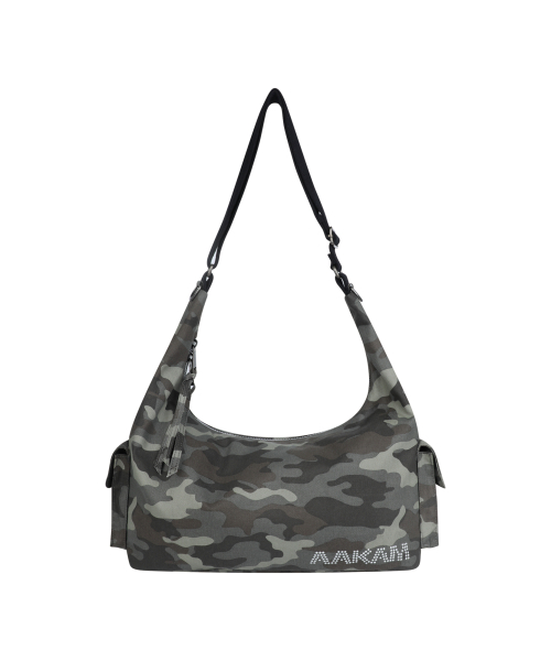Camouflage Studded Logo Cross Bag (Khaki)