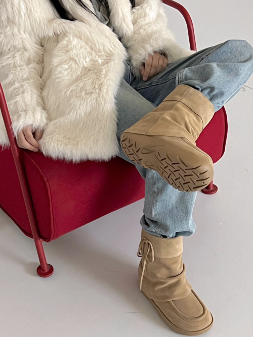 fluffy shearing boots