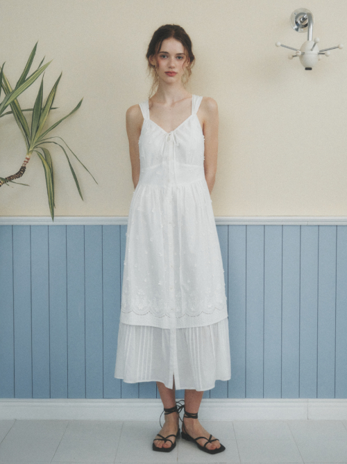 VIENNE laced sleeveless dress